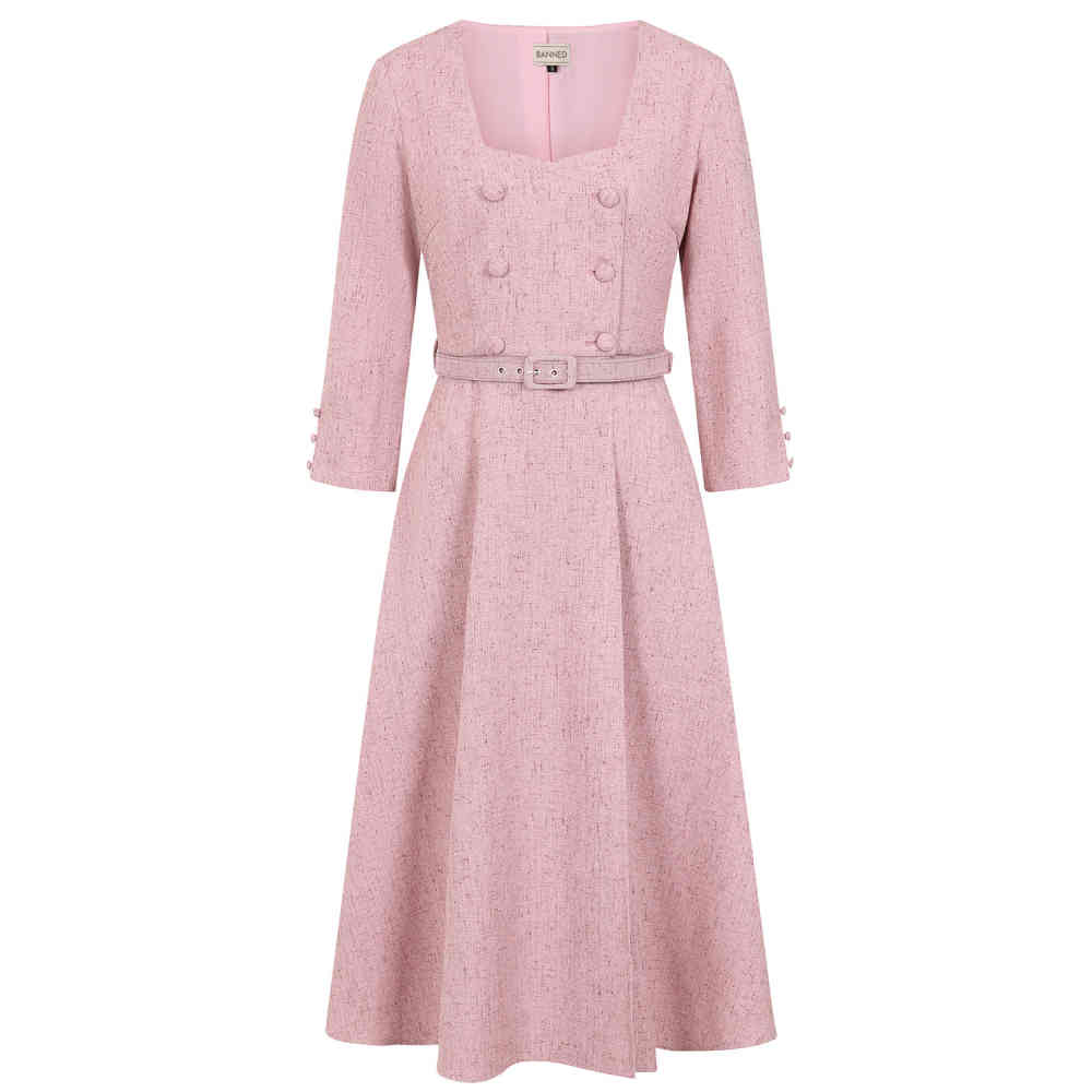 Banned - Isobel Flare Kleid - Rosa